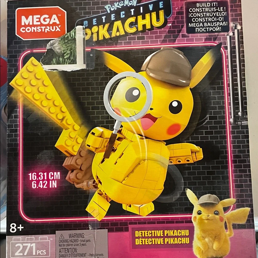 Detective Pikachu Building Set - Bright Yellow